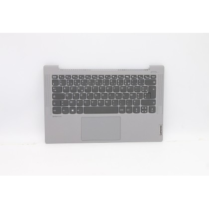 Lenovo 5CB1A14163 C-Cover with keyboard, French, Silver, Non-Backlight, Non-Fingerprint, US