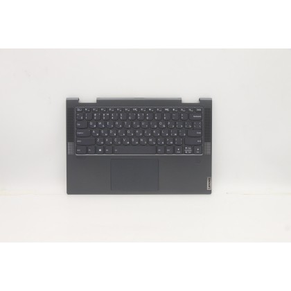 Lenovo 5CB1A14286 Palmrest Top Case con tastiera, Russo, Grigio ardesia, Retroilluminazione