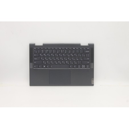 Lenovo 5CB1A14286 Palmrest Top Case con tastiera, Russo, Grigio ardesia, Retroilluminazione