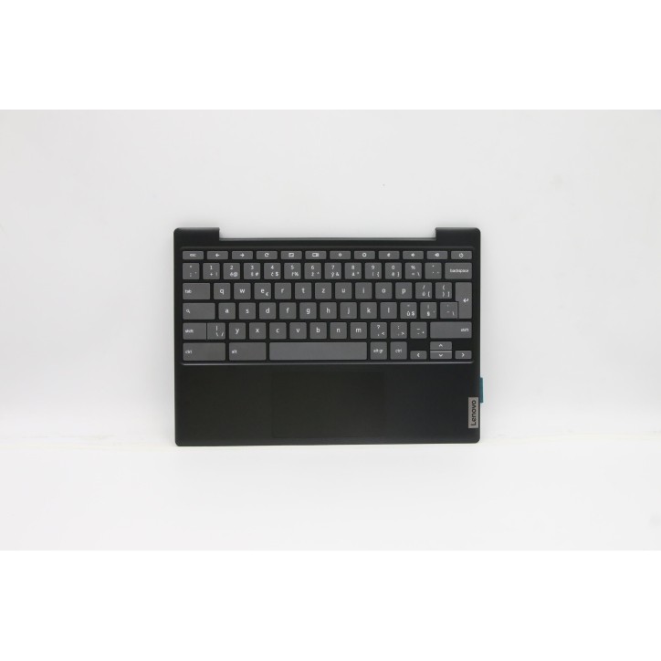 Lenovo 5CB1A16242 Palmrest Top Case con tastiera, Ceco, Nero onice, Senza retroilluminazione, UK