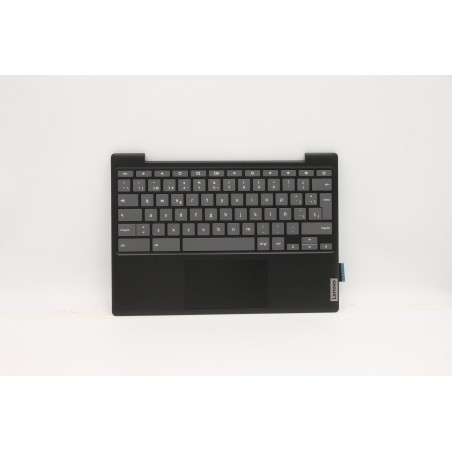 Lenovo 5CB1A16257 C-Cover with keyboard, Spanish, Onyx Black, Non-Backlight, UK