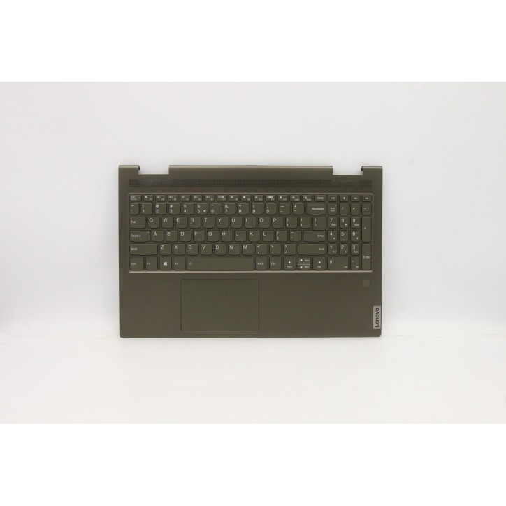 Lenovo 5CB1A22432 Palmrest Top Case con tastiera, Inglese (Stati Uniti/Europa), Verde scuro, Retroilluminazione