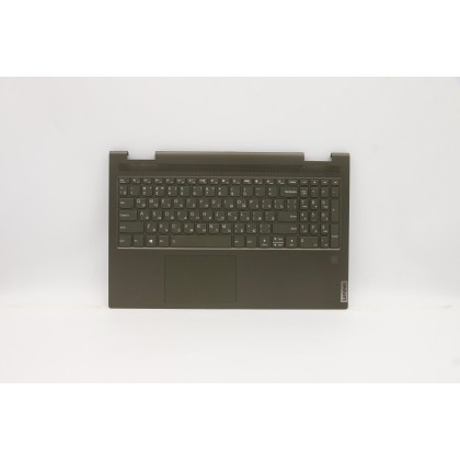 Lenovo 5CB1A22447 Palmrest Top Case con tastiera, Russo, Verde scuro, Retroilluminazione