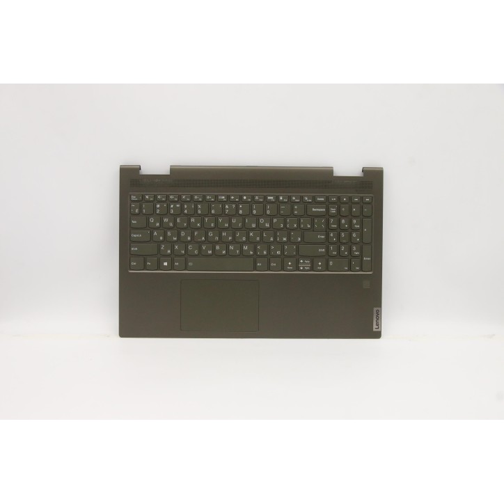 Lenovo 5CB1A22447 Palmrest Top Case con tastiera, Russo, Verde scuro, Retroilluminazione