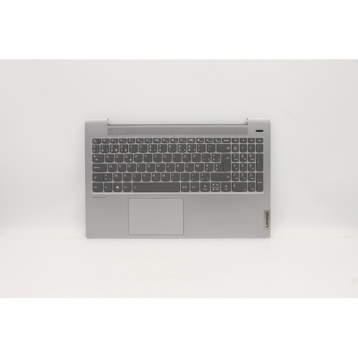 Lenovo 5CB1A24822 Palmrest Top Case con tastiera, Belga, Grigio platino, Retroilluminazione, Senza lettore di impronte digitali,