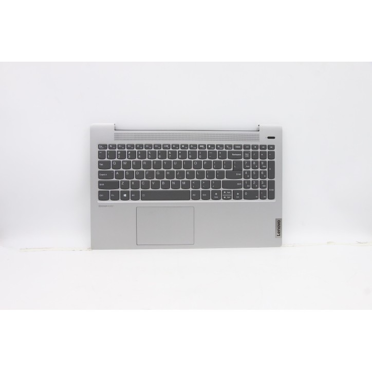 Lenovo 5CB1A24826 Palmrest Top Case con tastiera, Inglese, Grigio platino, Retroilluminazione, Senza_lettore di impronte digital