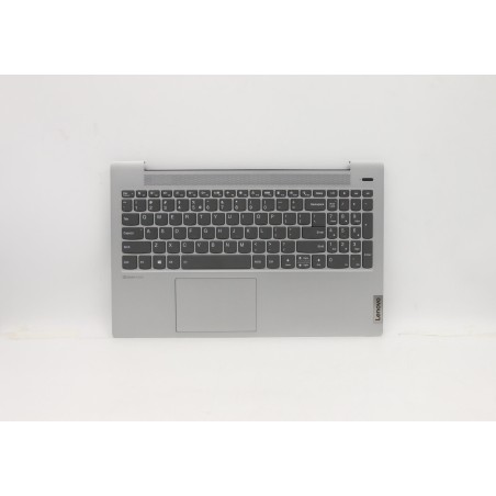 Lenovo 5CB1A24827 Palmrest Top Case con tastiera, Inglese (Stati Uniti/Europa), Grigio platino, Retroilluminazione, Senza_lettor