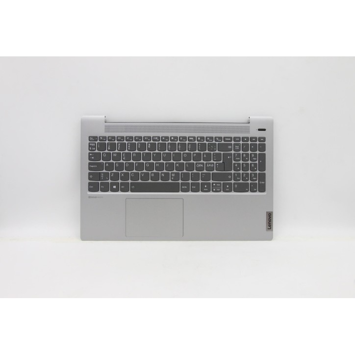 Lenovo 5CB1A24840 Palmrest Top Case con tastiera, Lingue scandinave, Grigio platino, Retroilluminazione, Senza lettore di impron