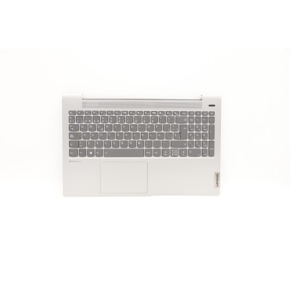 Lenovo 5CB1A24844 Palmrest Top Case con tastiera, Spagnolo, Grigio platino, Retroilluminazione, Senza lettore di impronte digita