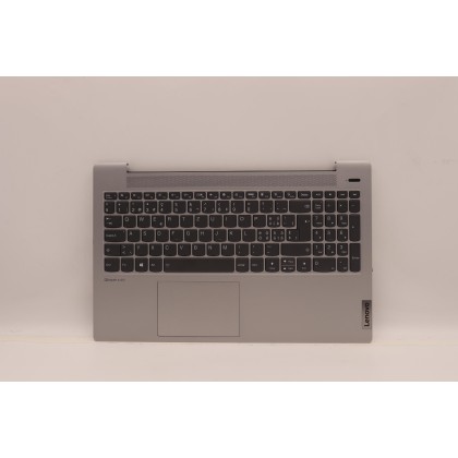 Lenovo 5CB1A24845 Palmrest Top Case con tastiera, Svizzera, Grigio platino, Retroilluminazione, Senza lettore di impronte digita
