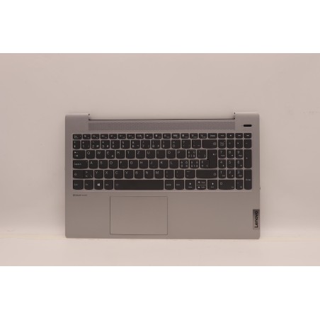 Lenovo 5CB1A24845 Palmrest Top Case con tastiera, Svizzera, Grigio platino, Retroilluminazione, Senza lettore di impronte digita