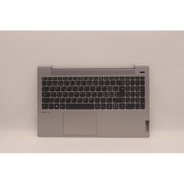 Lenovo 5CB1A24845 Palmrest Top Case con tastiera, Svizzera, Grigio platino, Retroilluminazione, Senza lettore di impronte digita