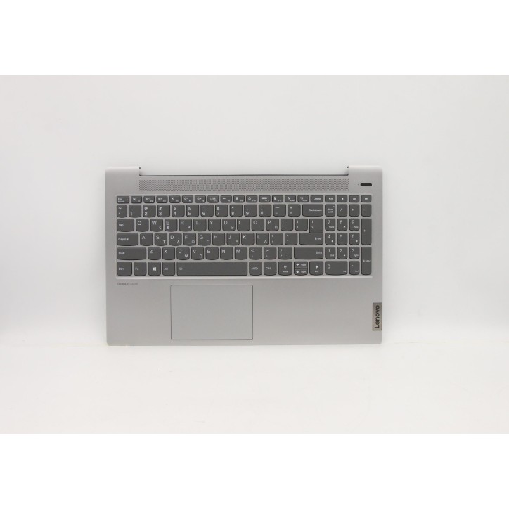 Lenovo 5CB1A24864 Palmrest Top Case con tastiera, Greco, Grigio platino, Retroilluminazione, Impronta digitale