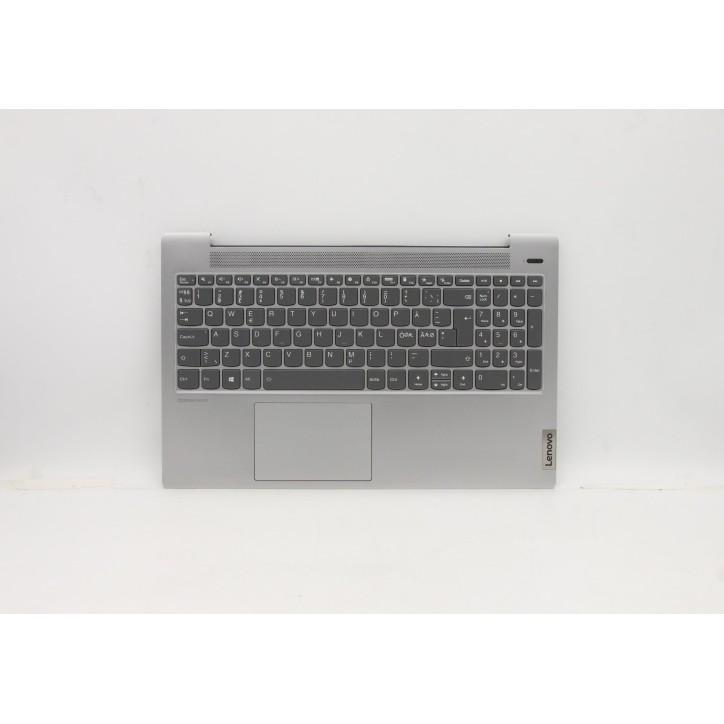 Lenovo 5CB1A24872 Palmrest Top Case con tastiera, Europa del Nord, Grigio platino, Retroilluminazione, Impronta digitale