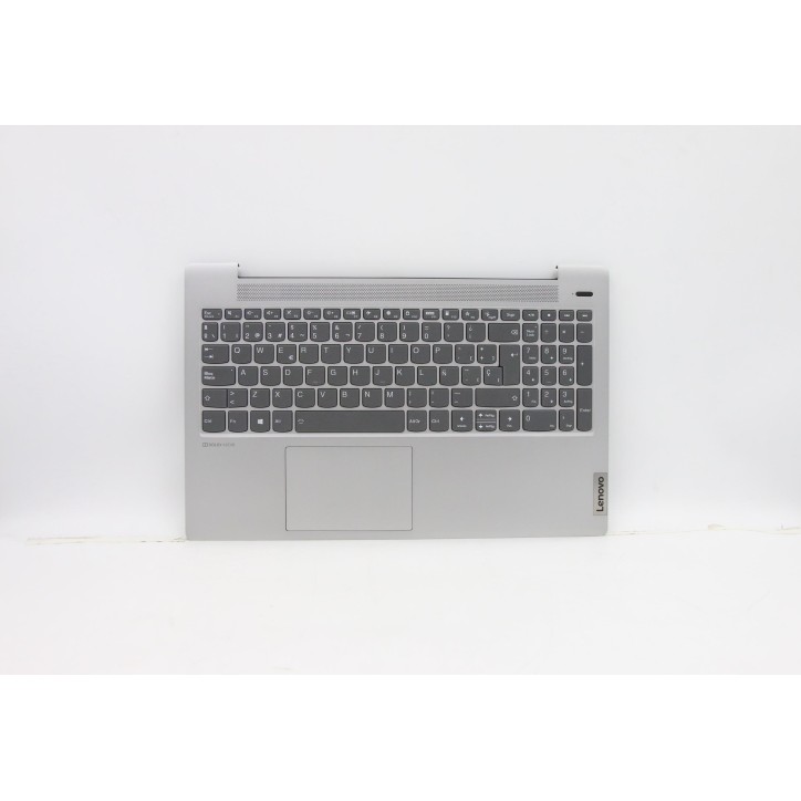 Lenovo 5CB1A24876 Palmrest Top Case con tastiera, Spagnolo, Grigio platino, Retroilluminazione, Impronta digitale