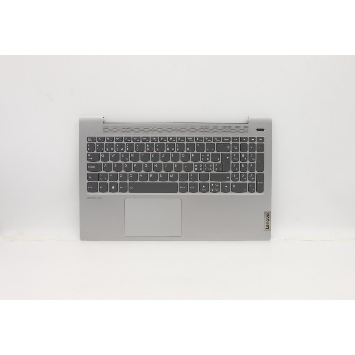 Lenovo 5CB1A24877 Palmrest Top Case con tastiera, Svizzera, Grigio platino, Retroilluminazione, Impronta digitale