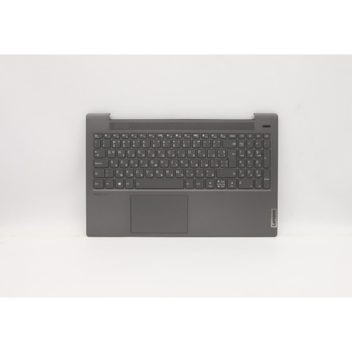 Lenovo 5CB1A29216 Palmrest Top Case con tastiera, Bulgaro, Grigio platino, Retroilluminazione, Lettore di impronte digitali, UK