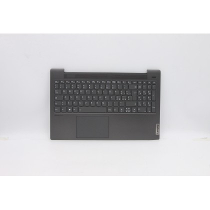 Lenovo 5CB1A29759 Palmrest Top Case con tastiera, Italiano, Grigio platino, Retroilluminazione, Impronta digitale