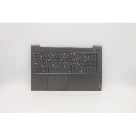 Lenovo 5CB1A29765 Palmrest Top Case con tastiera, Sloveno, Grigio platino, Retroilluminazione, Impronta digitale