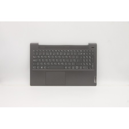 Lenovo 5CB1A29940 Palmrest Top Case con tastiera, Inglese Regno Unito, Grigio platino, Retroilluminazione, Impronta digitale