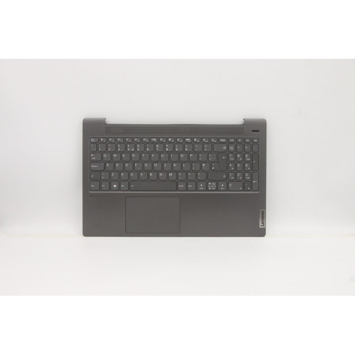 Lenovo 5CB1A29940 Palmrest Top Case con tastiera, Inglese Regno Unito, Grigio platino, Retroilluminazione, Impronta digitale