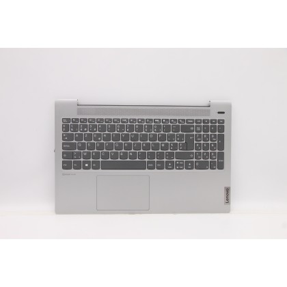 Lenovo 5CB1A98960 Palmrest Top Case con tastiera, Belga, Grigio platino, Senza retroilluminazione, Senza lettore di impronte dig