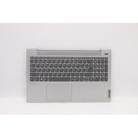 Lenovo 5CB1A98960 Palmrest Top Case con tastiera, Belga, Grigio platino, Senza retroilluminazione, Senza lettore di impronte dig
