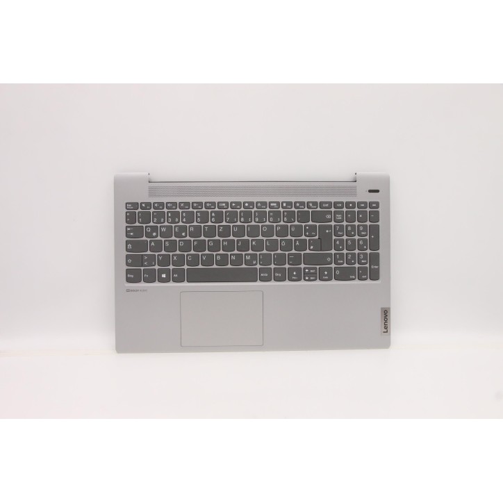 Lenovo 5CB1A99000 Palmrest Top Case con tastiera, Tedesco, Grigio platino, Senza_retroilluminazione, Lettore di impronte digital