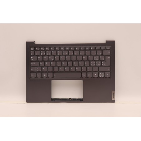 Lenovo 5CB1B01270 Palmrest Top Case con tastiera, Svizzera, Grigio ferro, Retroilluminazione