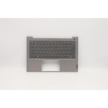 Lenovo 5CB1B02444 Palmrest Top Case con tastiera, Arabo, Grigio minerale, Retroilluminazione, US