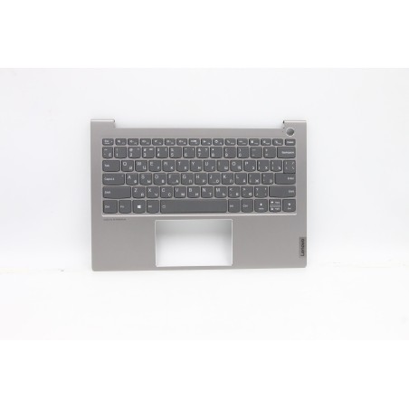 Lenovo 5CB1B02475 Palmrest Top Case con tastiera, Russo, Grigio minerale, Retroilluminazione