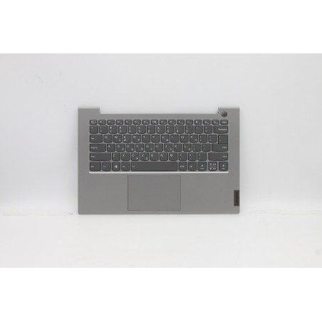 Lenovo 5CB1B02552 Palmrest Top Case con tastiera, Greco, Grigio minerale, Retroilluminazione