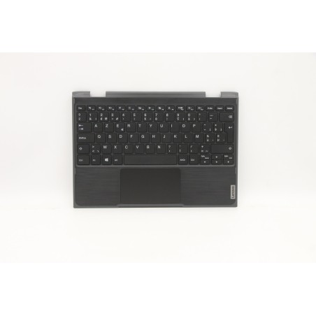 Lenovo 5CB1B02677 Palmrest Top Case con tastiera, Belga, Senza retroilluminazione, UK