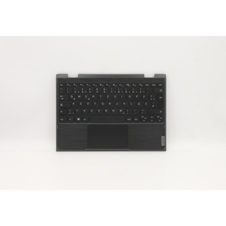 Lenovo 5CB1B02680 Palmrest Top Case con tastiera, Tedesco, Grigio minerale