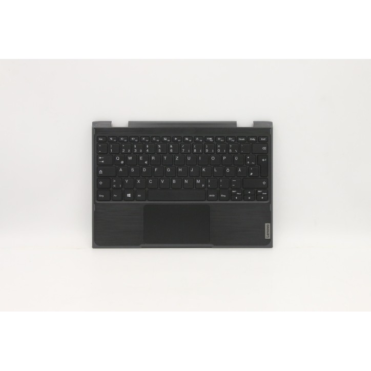 Lenovo 5CB1B02680 Palmrest Top Case con tastiera, Tedesco, Grigio minerale