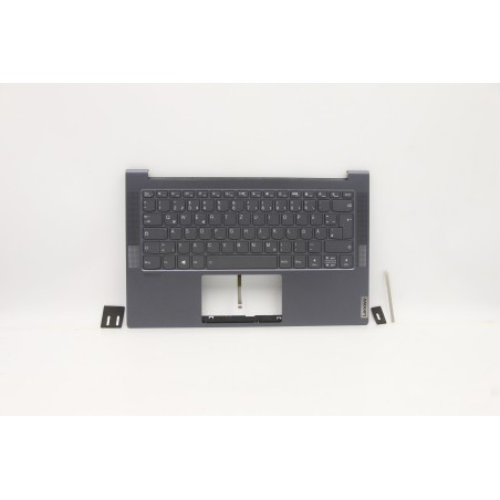 Lenovo 5CB1B05291 Palmrest Top Case con tastiera, Tedesco, Grigio, Retroilluminazione