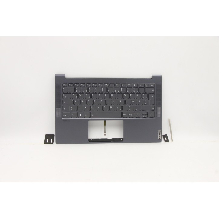 Lenovo 5CB1B05291 Palmrest Top Case con tastiera, Tedesco, Grigio, Retroilluminazione