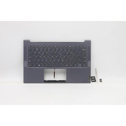 Lenovo 5CB1B05292 Palmrest Top Case con tastiera, Greco, Grigio, Retroilluminazione