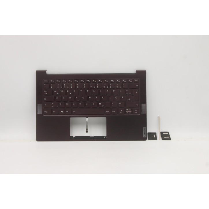 Lenovo 5CB1B05322 Palmrest Top Case con tastiera, Tedesco, Orchidea, Retroilluminazione