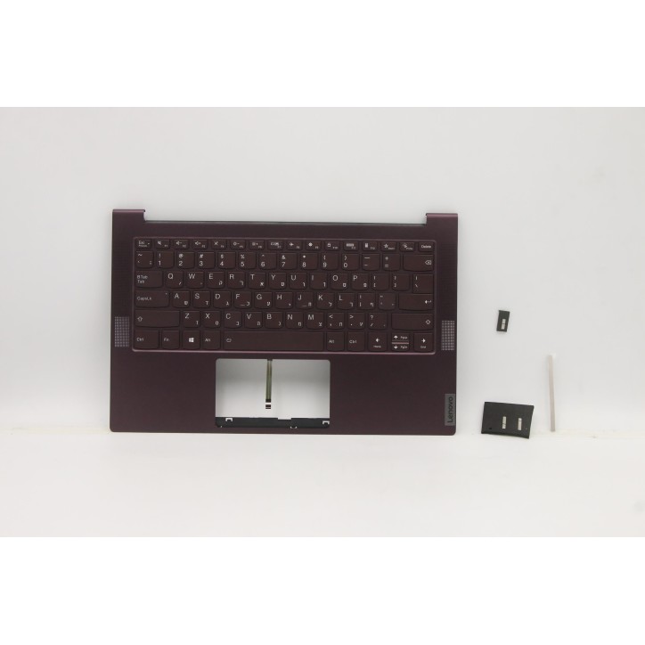 Lenovo 5CB1B05324 Palmrest Top Case con tastiera, Ebraico, Orchidea
