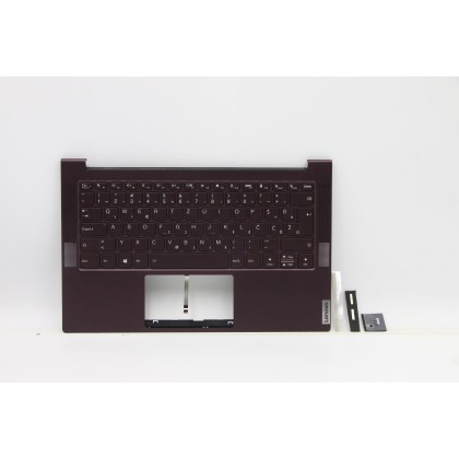 Lenovo 5CB1B05335 Palmrest Top Case con tastiera, Sloveno, Orchidea, Retroilluminazione