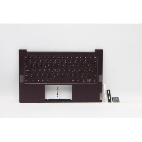 Lenovo 5CB1B05335 Palmrest Top Case con tastiera, Sloveno, Orchidea, Retroilluminazione