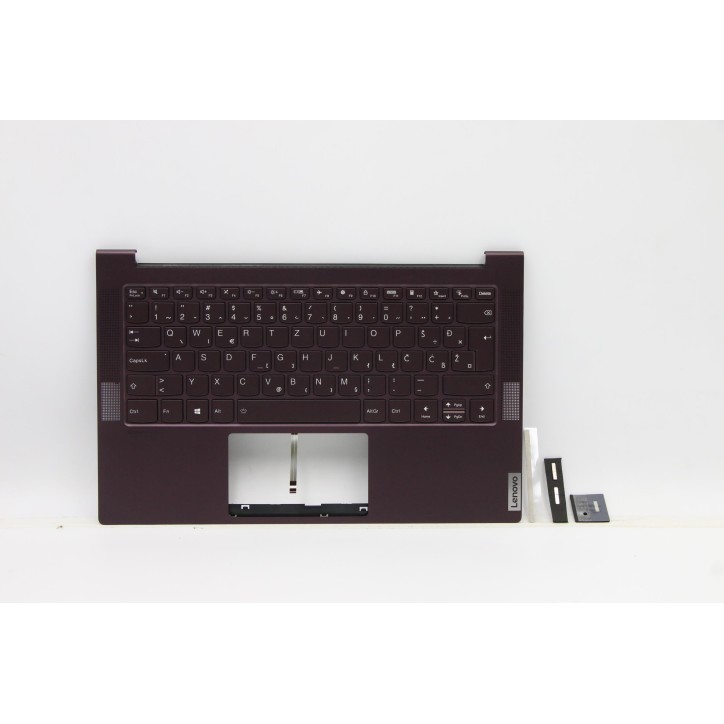 Lenovo 5CB1B05335 Palmrest Top Case con tastiera, Sloveno, Orchidea, Retroilluminazione