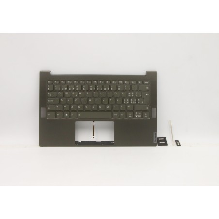 Lenovo 5CB1B06118 Palmrest Top Case con tastiera, Svizzera, Verde scuro