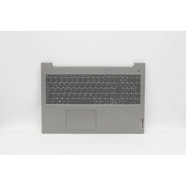 Lenovo 5CB1B07168 Palmrest Top Case con tastiera, Islandese, Grigio minerale, Retroilluminazione