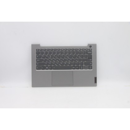 Lenovo 5CB1B32917 Palmrest Top Case con tastiera, Greco, Grigio minerale, Retroilluminazione