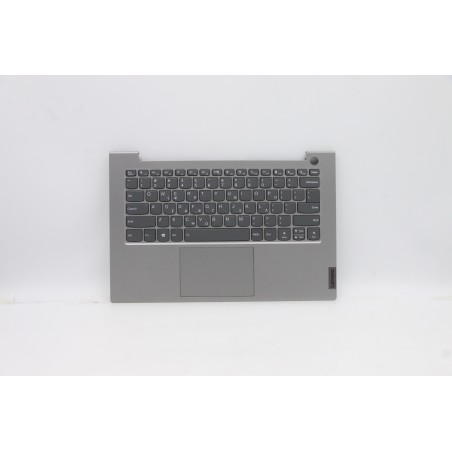 Lenovo 5CB1B32917 Palmrest Top Case con tastiera, Greco, Grigio minerale, Retroilluminazione