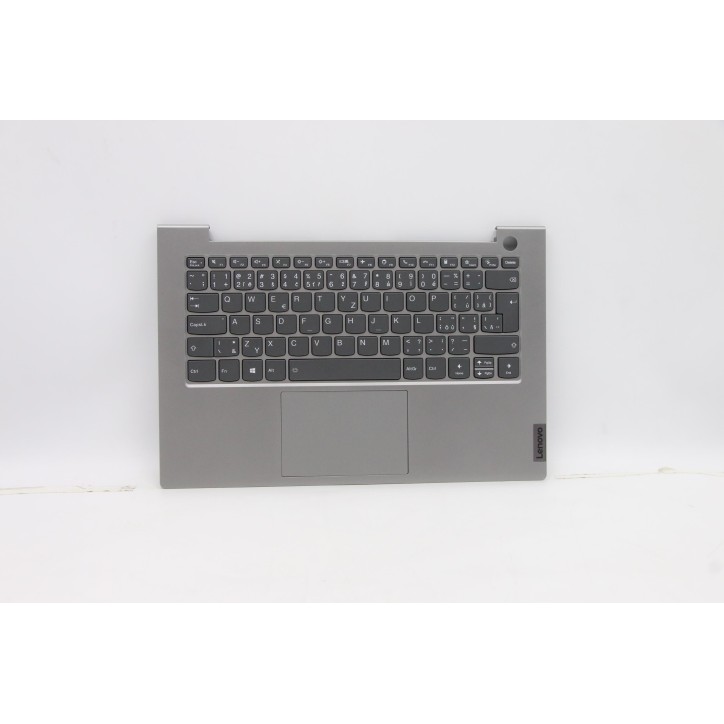 Lenovo 5CB1B33249 Palmrest Top Case con tastiera, Ceco/Slovacco, Grigio minerale, Retroilluminazione, UK