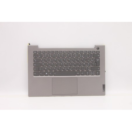 Lenovo 5CB1B33738 Palmrest Top Case con tastiera, Francese (Arabo), Grigio minerale, Retroilluminazione
