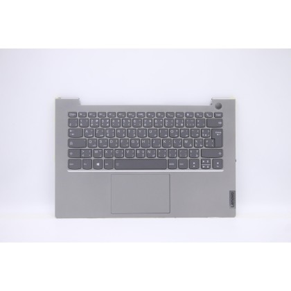 Lenovo 5CB1B33804 Palmrest Top Case con tastiera, Francese (Arabo), Grigio minerale, Retroilluminazione